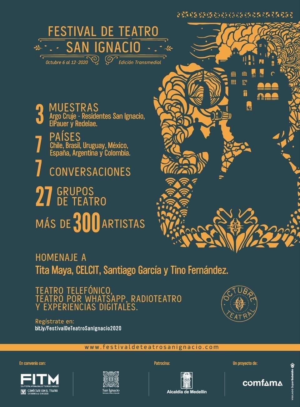 Comfama invita a disfrutar del Festival de Teatro San Ignacio